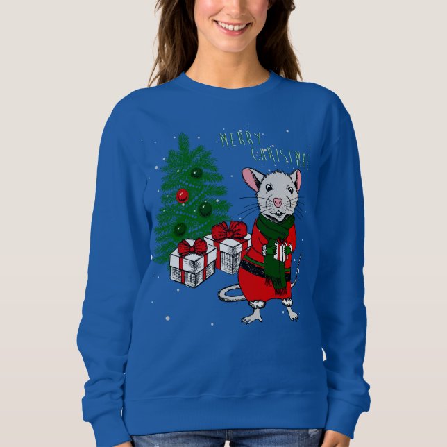 merry christmas rat sweatshirt (Front)