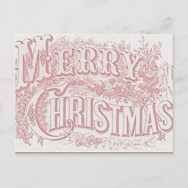 Merry Christmas Recipe Card (Front)