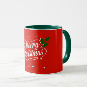 Merry Christmas Red and Green, Mug