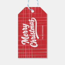 Merry Christmas Red and White Linen Style