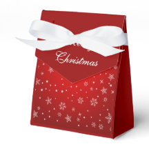 Merry Christmas Red Festive Gift Box