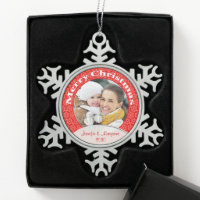 Merry Christmas Red Lace Photo