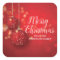 Merry Christmas Red Ornament Sticker