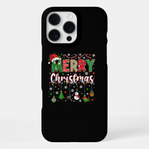 Merry Christmas Red Santa Hat Reindeer Santa Match iPhone 16 Pro Max Case