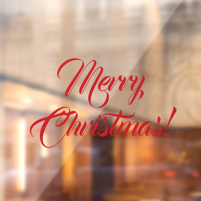 Merry Christmas red script elegant custom text (Sheet 2)