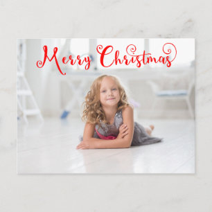 Merry Christmas Red Script - Post Card