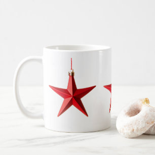 Merry Christmas Red star decoration photo Coffee Mug