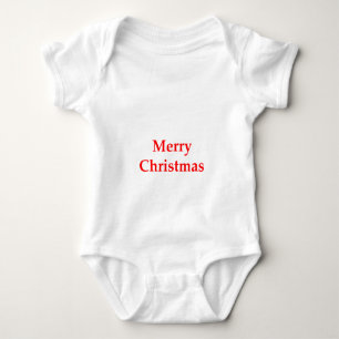 Merry Christmas Red The MUSEUM Zazzle Gifts Baby Bodysuit