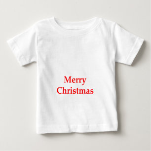 Merry Christmas Red The MUSEUM Zazzle Gifts Baby T-Shirt