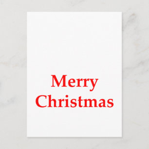 Merry Christmas Red The MUSEUM Zazzle Gifts Holiday Postcard