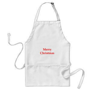 Merry Christmas Red The MUSEUM Zazzle Gifts Standard Apron
