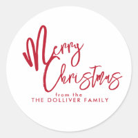 Merry Christmas | Red Typography