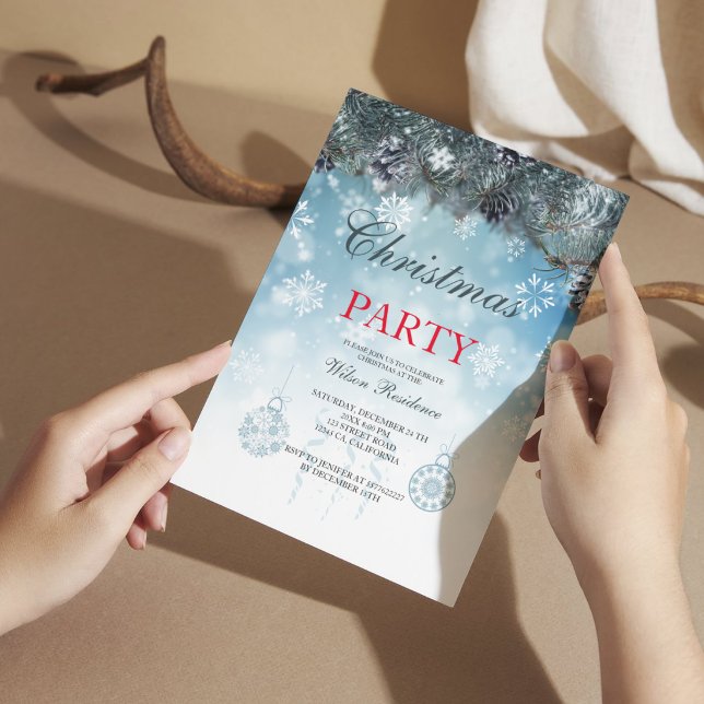 Merry Christmas | Red Typography Invitation (Creator Uploaded)