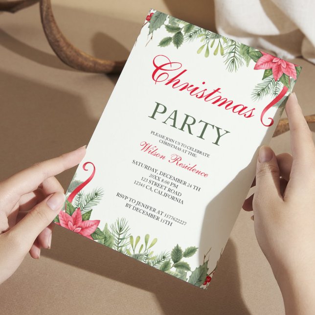 Merry Christmas | Red Typography Invitation (Creator Uploaded)