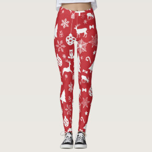 Merry Christmas: Red Vintage Collection Leggings