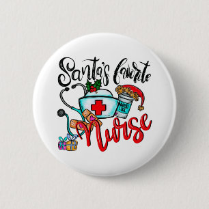 Merry Christmas Reindeer 6 Cm Round Badge