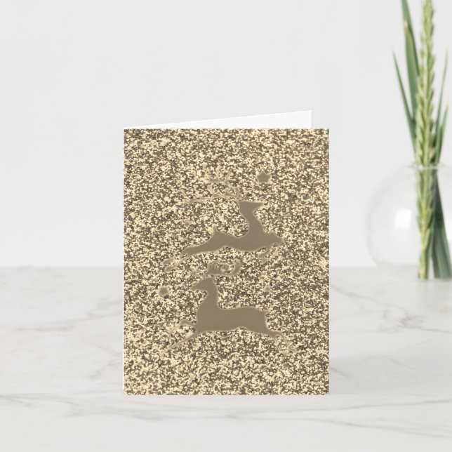 merry Christmas reindeer card (Front)