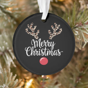 Merry Christmas Reindeer Christmas Family Gift Ornament