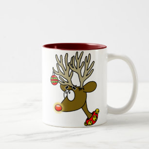 Merry Christmas Reindeer Coffee Cup