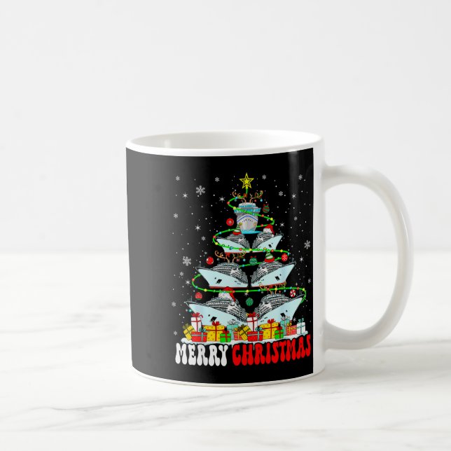 Merry Christmas Reindeer Elf Santa Cruise Ships Xm Coffee Mug (Right)