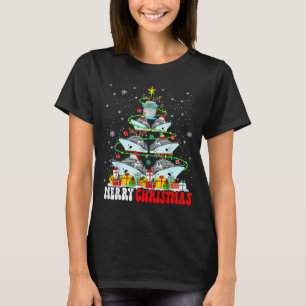 Merry Christmas Reindeer Elf Santa Cruise Ships Xm T-Shirt