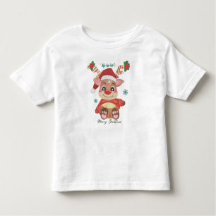 Merry Christmas Reindeer - Festive & Fun Toddler T-Shirt