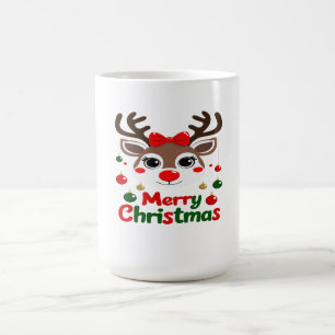 Merry Christmas – Reindeer Lights & Cheer Coffee Mug