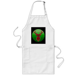 MERRY CHRISTMAS REINDEER LONG APRON
