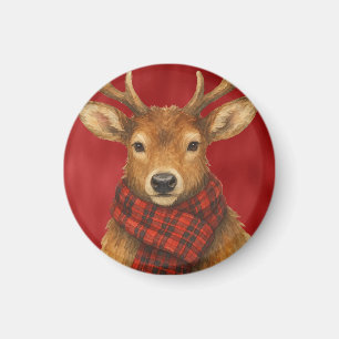 Merry Christmas Reindeer Magnet