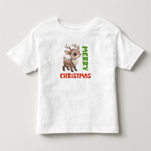 Merry Christmas Reindeer Toddler T-Shirt