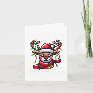 Merry Christmas Reindeer Xmas Family Men Women 202 Card