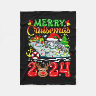 Merry Christmas Reindeer Xmas Family Men Women  Fleece Blanket