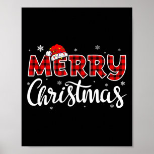 Merry Christmas Reindeer Xmas Family Women Men Fun Poster