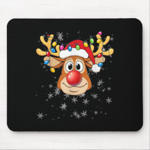 Merry Christmas Reindeer Xmas Santa Claus Men Wome Mouse Pad