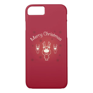 Merry Christmas Reindeers iPhone 8/7 Case