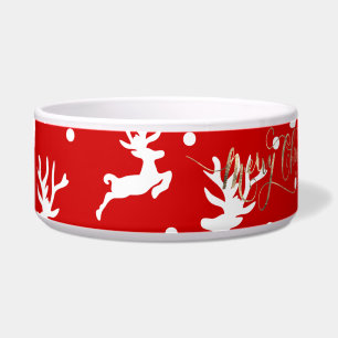 Merry Christmas Reindeers Red
