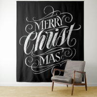 Merry CHRISTmas Religious Chalkboard Chalk