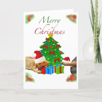 Merry Christmas Reptile Style! Holiday Card