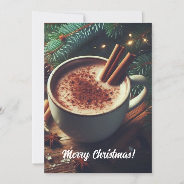 Merry Christmas Retro   Holiday Card (Front)