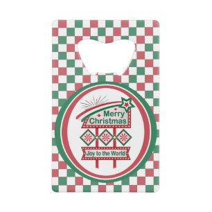 Merry Christmas Retro Marquee – Joy to the World