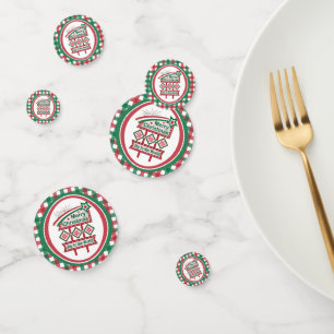 Merry Christmas Retro Marquee – Joy to the World Confetti