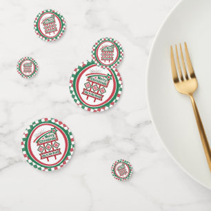 Merry Christmas Retro Marquee – Joy to the World Confetti