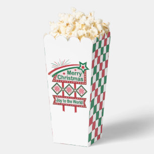Merry Christmas Retro Marquee – Joy to the World Favour Box