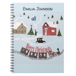 Merry Christmas , retro Notebook