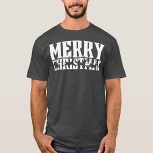 Merry Christmas Retro Santa's Sleigh & Flying Rein T-Shirt