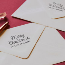 Merry Christmas Retro Script Typography