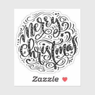 Merry Christmas retro typography