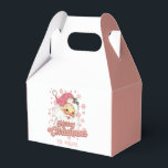 Merry Christmas Retro Typography Santa Pink Hat Favour Box<br><div class="desc">Merry Christmas pink retro typography with a santa claus with a pink hat.</div>