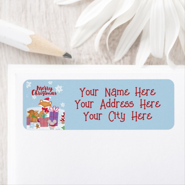 Merry Christmas  Return Address Label (Insitu)