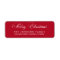 Merry Christmas Return Address Labels